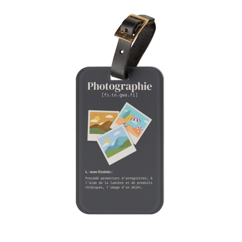Etiquette de bagage "Photographie" – Image 2
