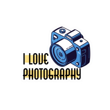 Autocollant "I love photography"
