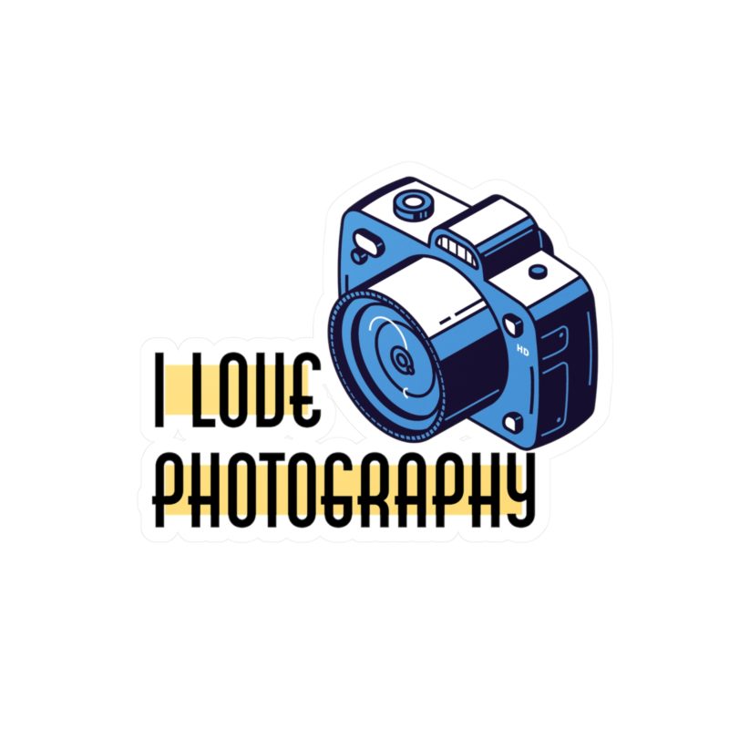 Autocollant "I love photography"